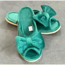 Жіночі домашні тапочки смарагд 36,37,38,39,40,41 размер, 1-66647