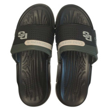 Легкие мужские шлепанцы на липучке 41,42,43,44,45 размер, пантолеты, шлепки, Украина, 111-704-01