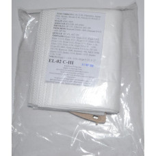 Мешок для пылесоса Electrolux, пылесборник EL-02 C-III микроволокно, Слон, 1 шт, 801-EL02-3