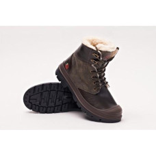 Зимові теплі коричневі черевики на хутрі 36,37 розмір, 20-37941