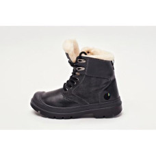 Зимові теплі черевики на хутрі 36,37 розмір, чорні черевики, 20-37943