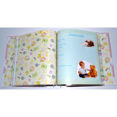 Фотоальбом для новонароджених «Наша дівчинка» з анкетами, перший рік немовляти, 301-001-02