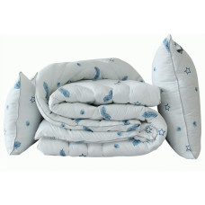 Одеяло лебяжий пух Перо 1.5-сп. + 2 подушки 50х70, 41-42676