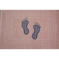 Полотенце махровое Ножки цвет: пудра (Турция), 49-60601