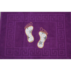 Полотенце махровое Ножки цвет: фиолетовый (Турция), 49-60602