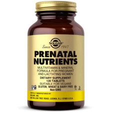 Солгар - комплекс вітамінів для вагітних, 120 табл. Solgar Prenatal Nutrients, 00018-425