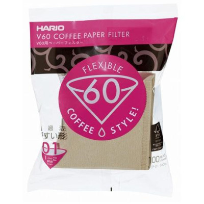 Фільтри Hario 01 100 шт. V60 Натуральні, 171-65381