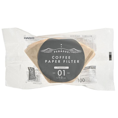 Фільтри Hario Pegasus Coffee Paper Filter 01 Натуральні, 171-65397