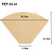 Фільтри Hario Pegasus Coffee Paper Filter 03 Натуральні 1x4, 171-65399