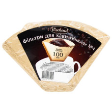 Паперові фільтри Weekend 100 шт. 1x4 Натуральні, 171-65509