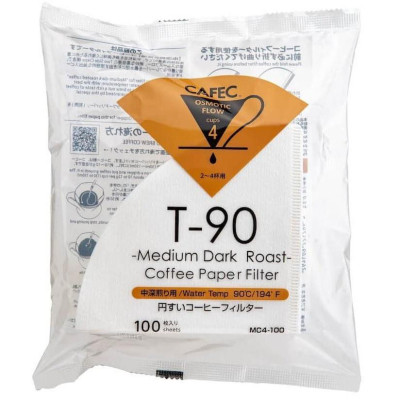 Фільтри CAFEC Medium Dark Roast T-90 Cup4 100 шт. для кави, 171-65534
