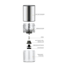 Електрична кавомолка Electric Grinder портативна Срібло, 172-65571