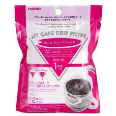 Дріп пакети V60 My Cafe Drip Filter 01 Hario 22 шт. Паперові фільтри для кави, 171-65576