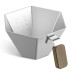 Сливочник 100 мл. MHW-3Bomber Prism Measuring Cup Джаг для эспрессо SIlver, 175-65759