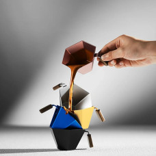 Сливочник 100 мл. MHW-3Bomber Prism Measuring Cup Джаг для эспрессо Yellow, 175-65762