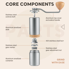 Ручна кавомолка iCafilas Manual Coffe=e Grinder, 172-65764