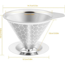 Пуровер Double Mesh V60 02 Cafeor Соты, 176-65848