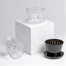 Пуровер Timemore Crystal Eye B75 Coffee Dripper Black, 176-65852