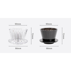 Пуровер Timemore Crystal Eye B75 Coffee Dripper Black, 176-65852