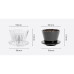 Пуровер Timemore Crystal Eye B75 Coffee Dripper Black, 176-65852