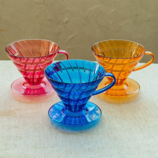 Пуровер Hario V60 02 Cobalt Blue, 176-65863
