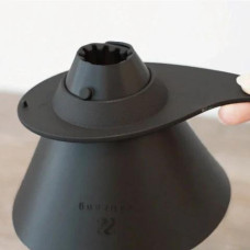 Пуровер Hario V60 Flat Dripper Zebrang 02 Силиконовый складной, 176-65864