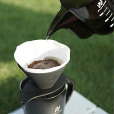 Пуровер Hario V60 Flat Dripper Zebrang 02 Силиконовый складной, 176-65864