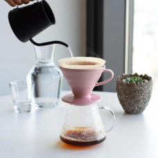 Керамический Пуровер Hario V60 02 Pink Розовый, 176-65865
