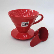 Керамический Пуровер Hario V60 02 Красный, 176-65868