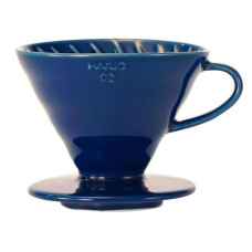 Керамический Пуровер Hario V60 02 Indigo Blue Cиний, 176-65870