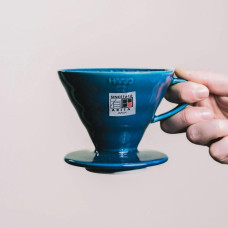 Керамический Пуровер Hario V60 02 Indigo Blue Cиний, 176-65870
