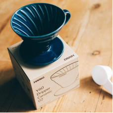 Керамический Пуровер Hario V60 02 Indigo Blue Cиний, 176-65870