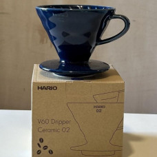 Керамический Пуровер Hario V60 02 Indigo Blue Cиний, 176-65870