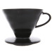 Керамический Пуровер Hario V60 02 Matte Black черный, 176-65873