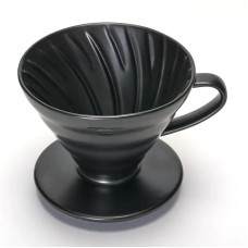 Керамический Пуровер Hario V60 02 Matte Black черный, 176-65873