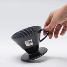 Керамический Пуровер Hario V60 02 Matte Black черный, 176-65873
