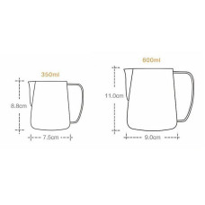 Пітчер Frothing Art Cup 600 мл для молока Blue, 175-65930