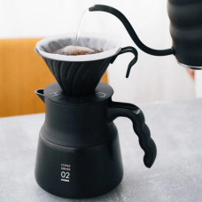 Металлический Пуровер Hario V60 02 Черный, 176-65973