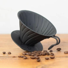 Металлический Пуровер Hario V60 02 Черный, 176-65973