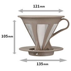 Пуровер Hario Cafeor Dripper V60 02 ECO BATON, 176-65978
