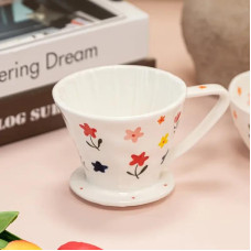Пуровер Floral Coffee Керамическая воронка для кофе, 176-65989