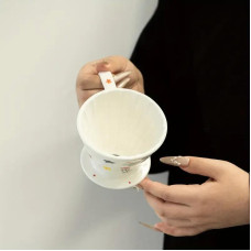 Пуровер Floral Coffee Керамическая воронка для кофе, 176-65989