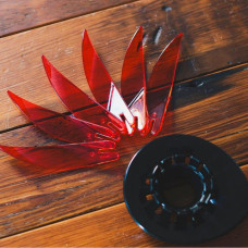 Комлект ребер Hario V60 Suiren Dripper Ribs 6 шт. Red, 176-66008