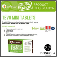 Таблетки Cafetto TEVO Mini Blister Pack 8 шт. для чистки кофемашины Органический, 177-66038
